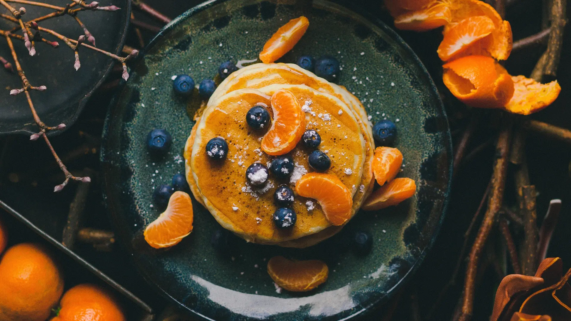 orange pancakes