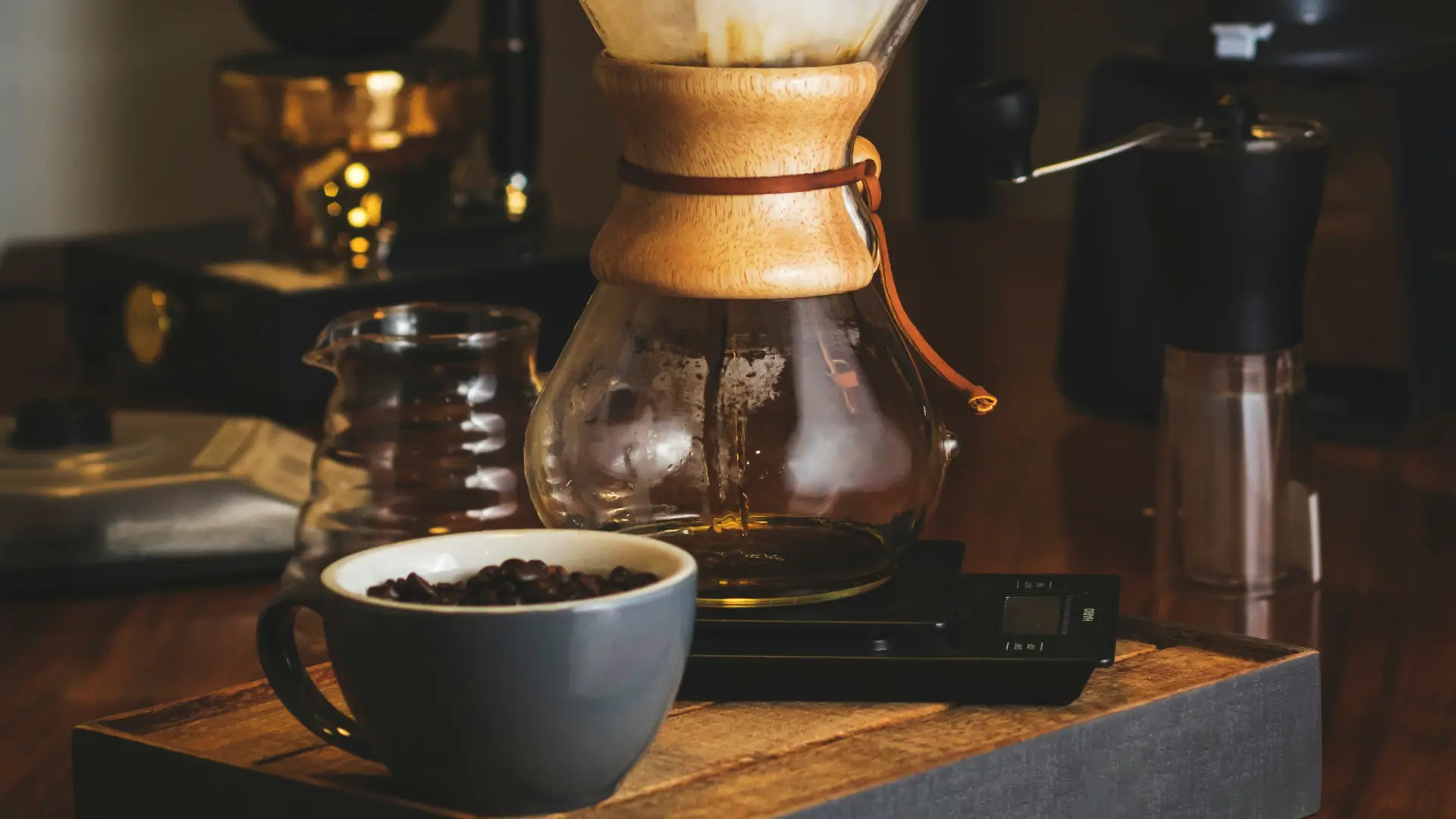 coffee being filtered