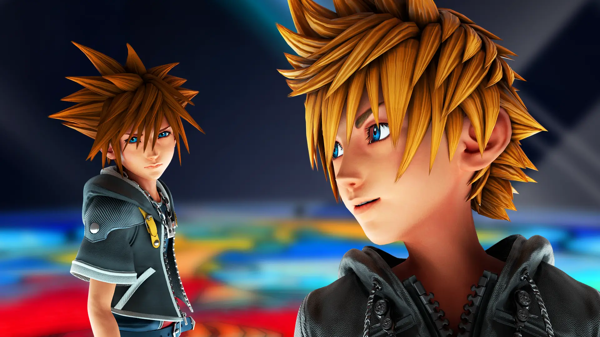 sora staring at roxas