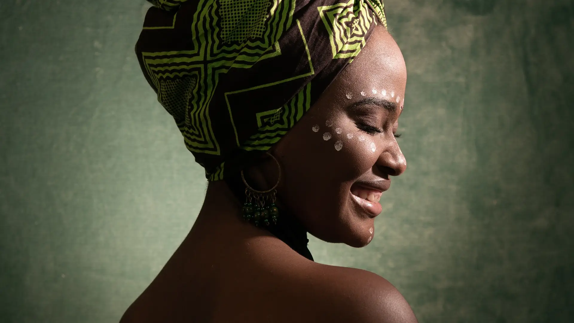 woman wearing headwrap