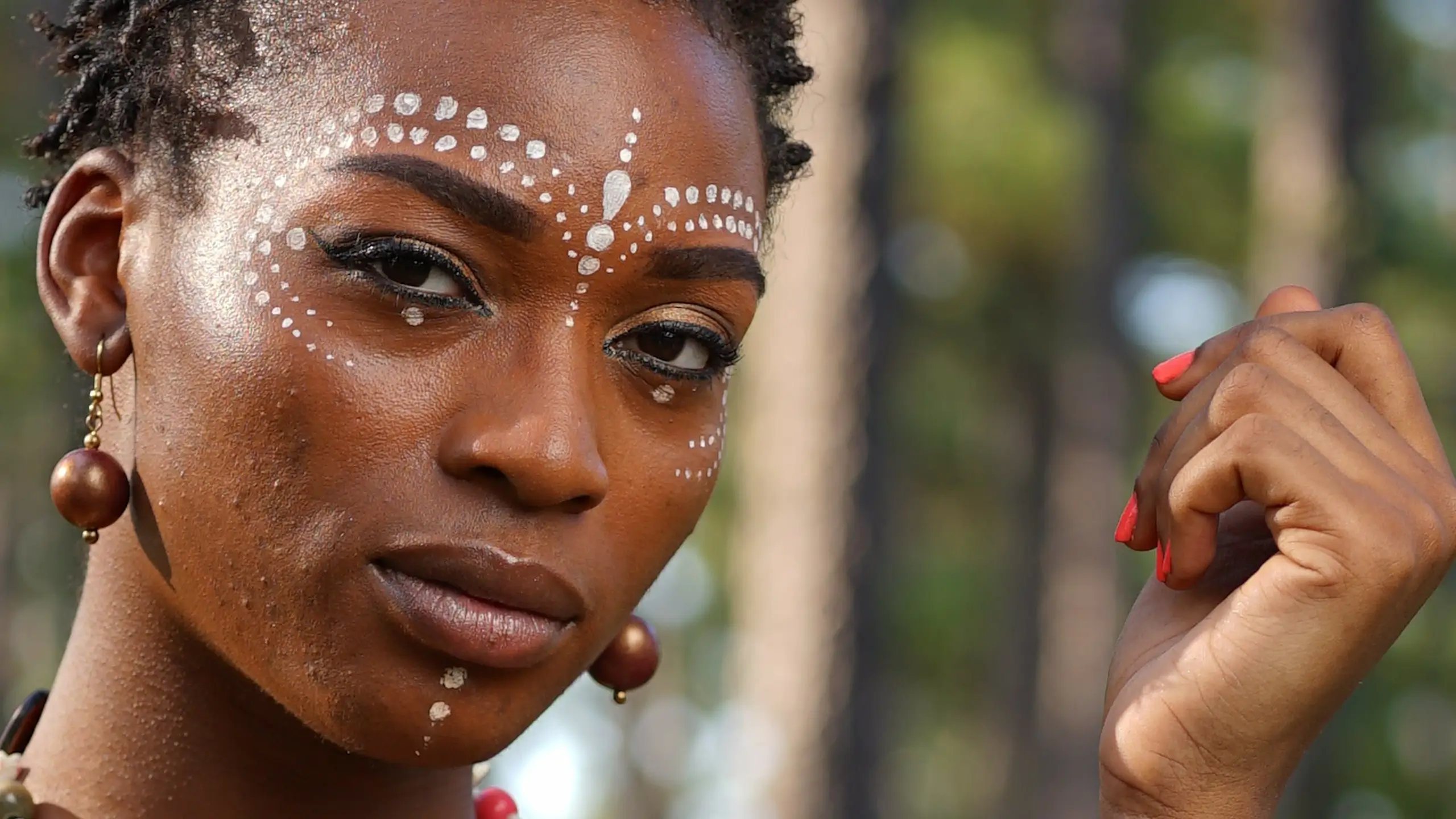 woman with facepaint