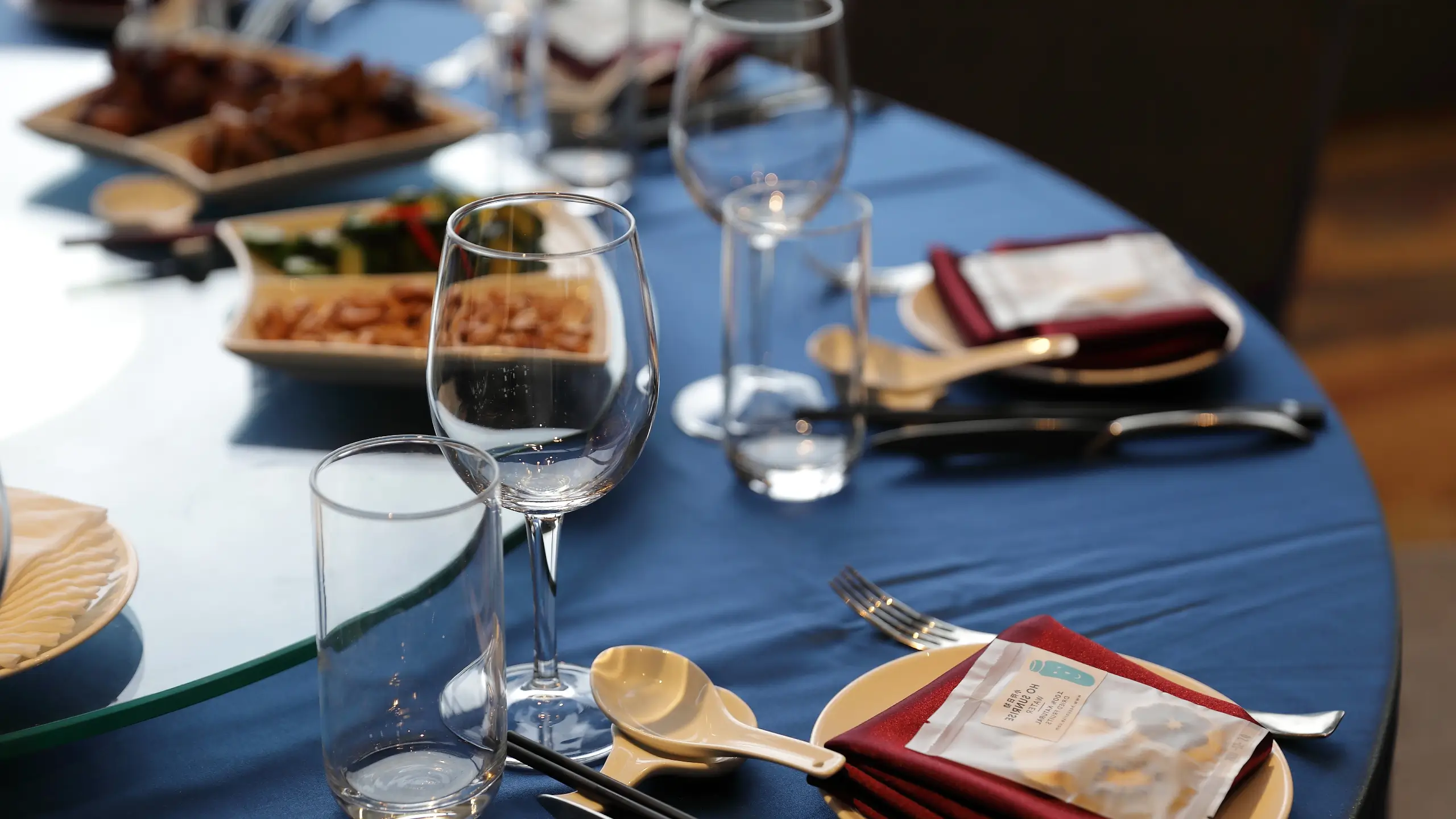 table with food