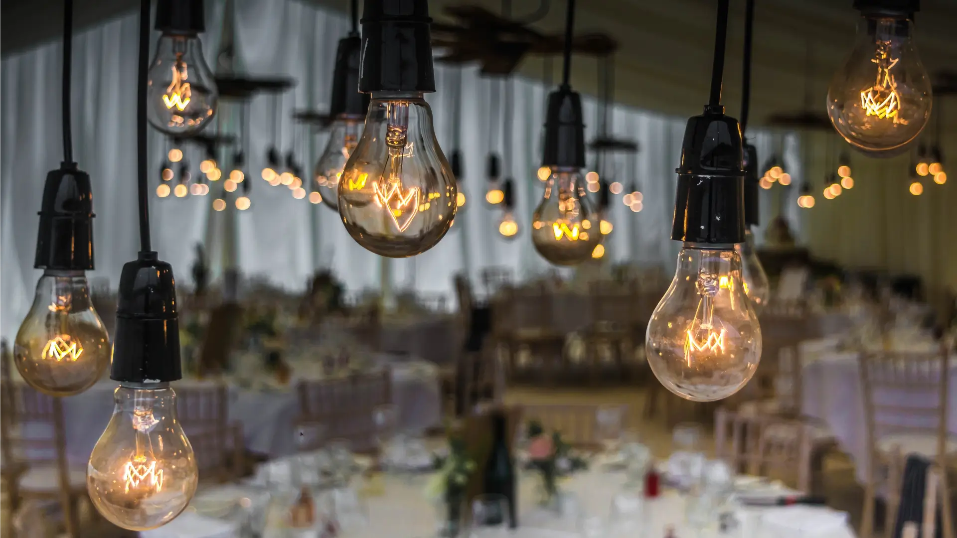 lighbulbs wedding venue