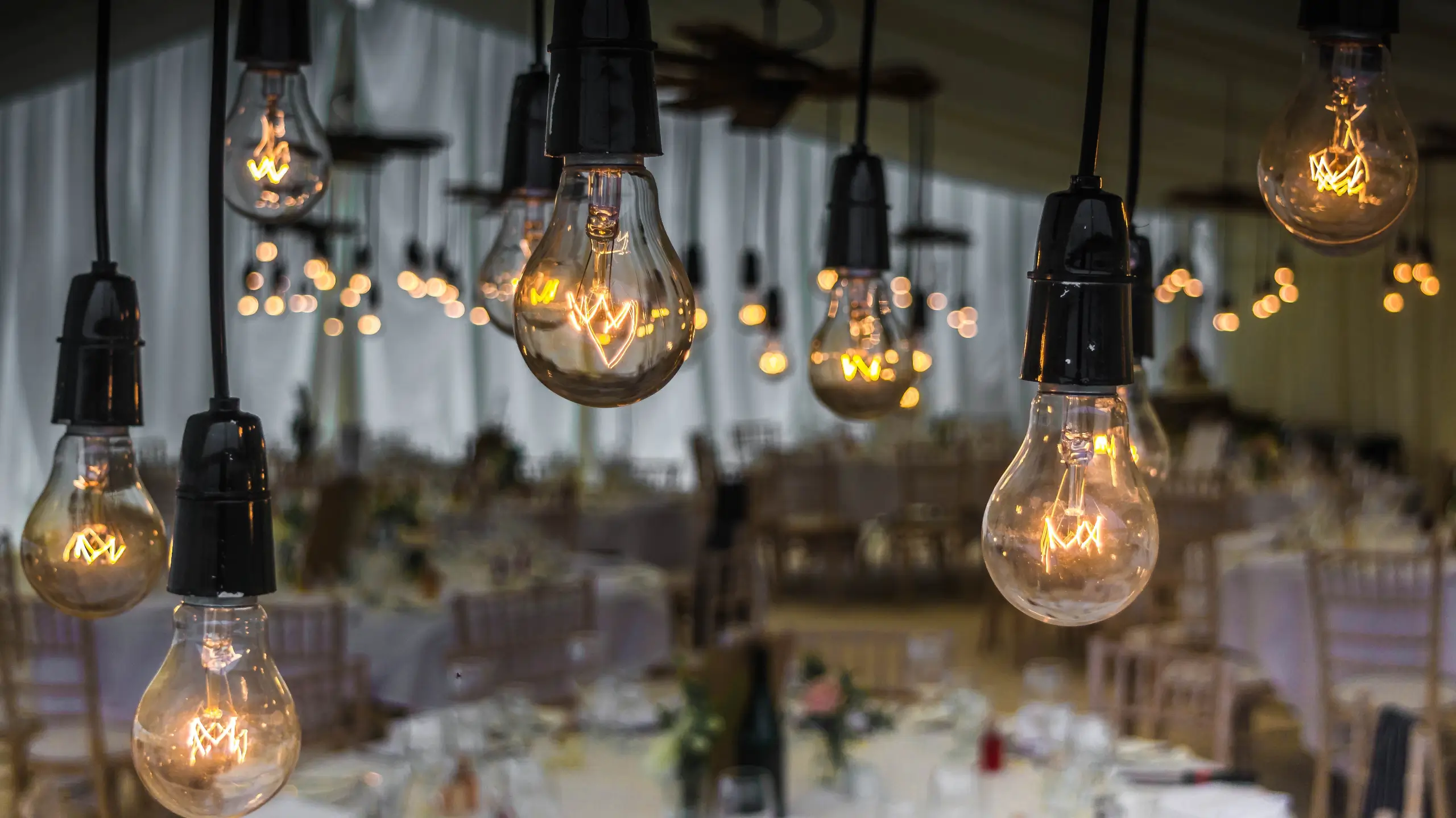 lighbulbs wedding venue