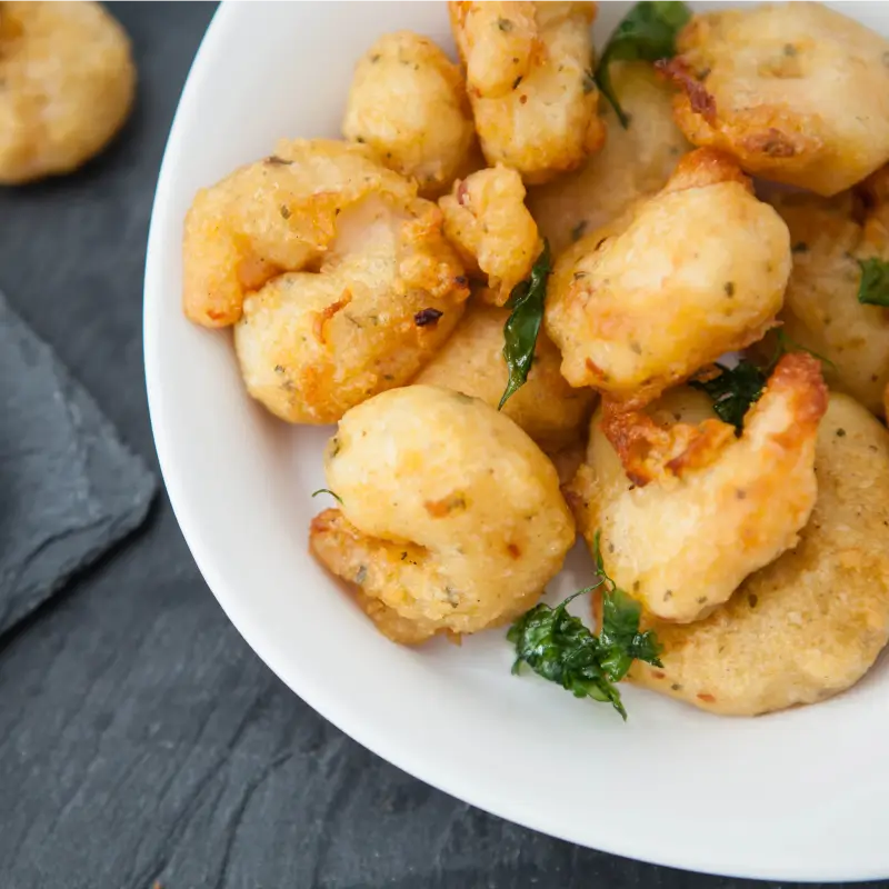 tempura prawns