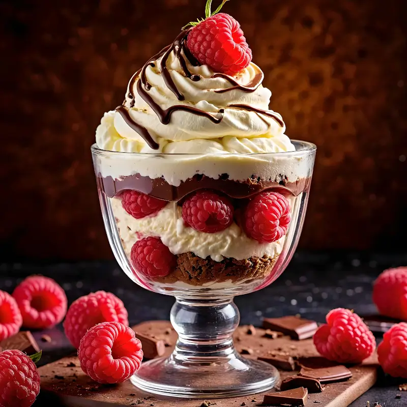 raspberry sundae