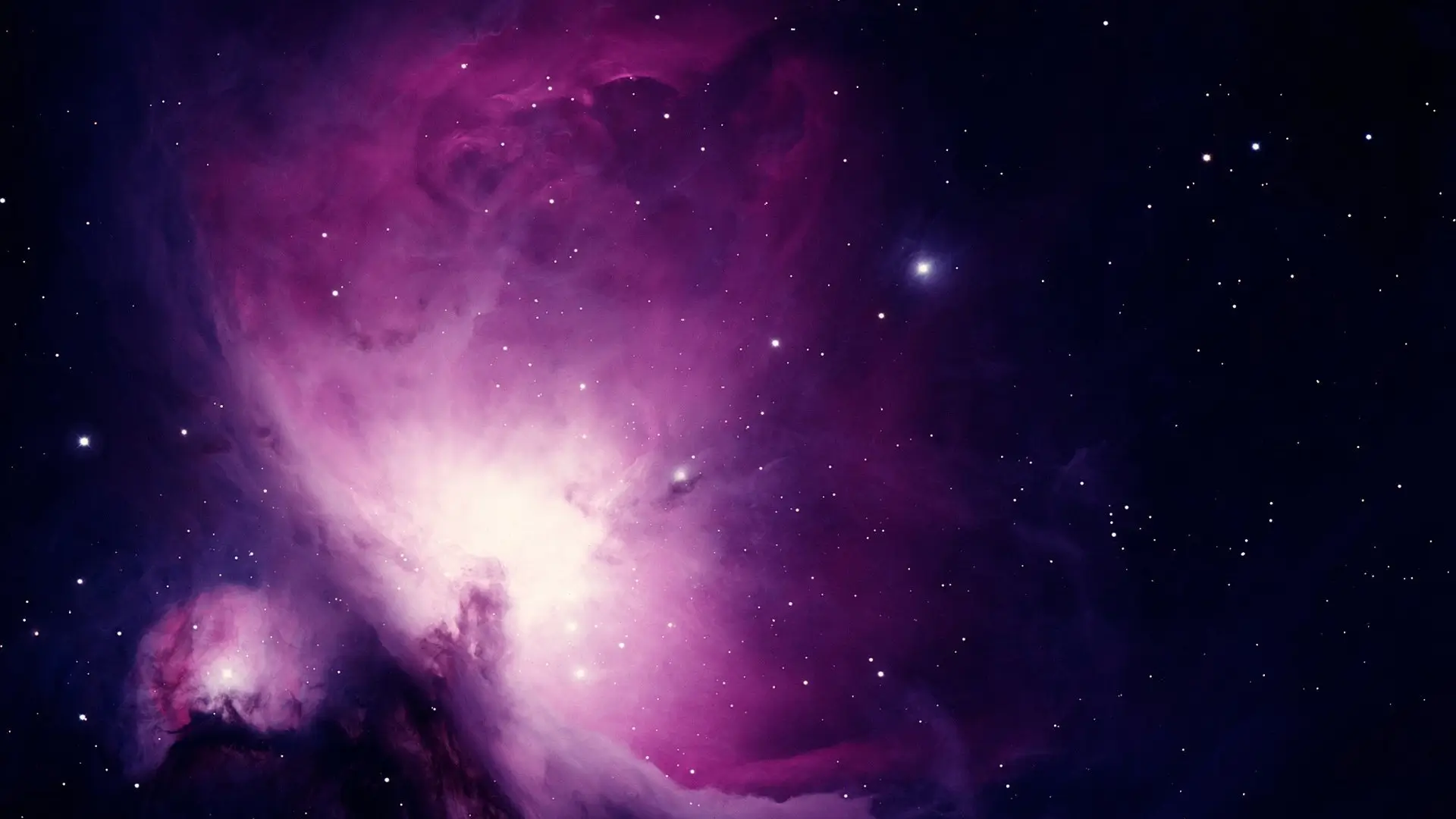 pink nebula in space